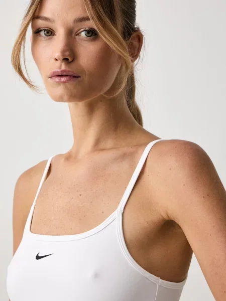 Nike топ за трениране дамски One Fitted бяло