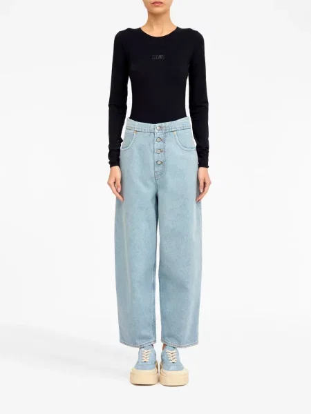 Tiesūs džinsai Mm6 Maison Margiela mėlyna