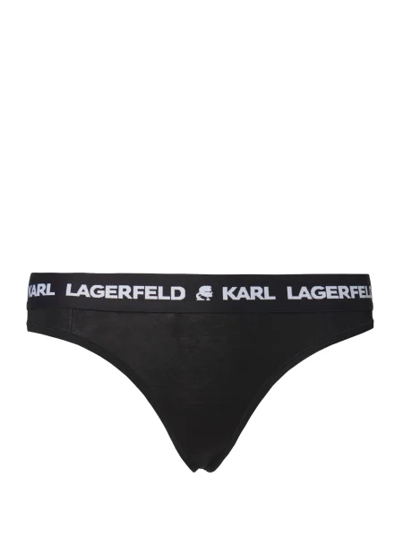 Karl Lagerfeld Tanga / alb negru