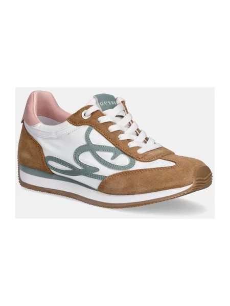 Guess sneakersy SKROLL FLPSKR brązowy