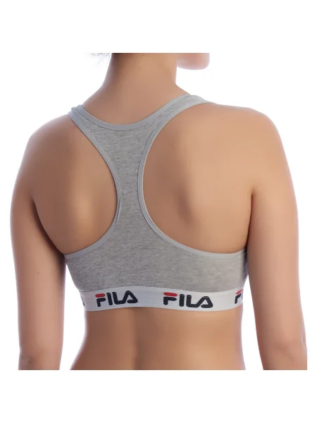 FILA Športová podprsenka / biela / námornícka modrá / červená sivá