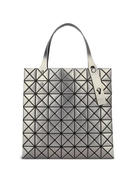 Μίνι πλατίνα τσάντα Bao Bao Issey Miyake γκρι