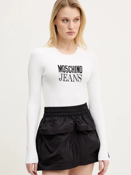Moschino Jeans sweter biały
