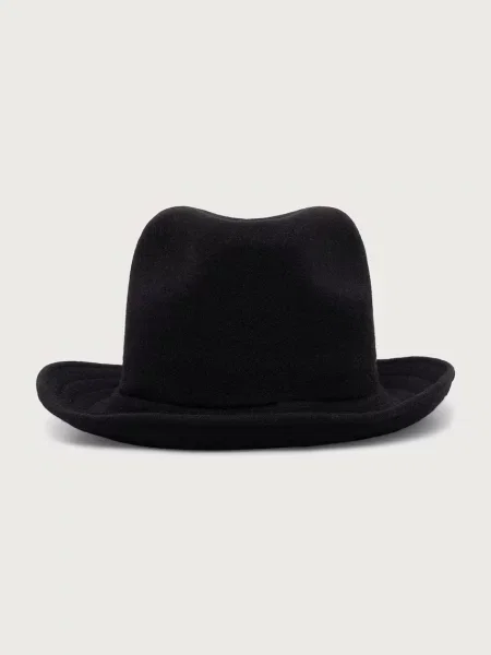 Kangol kapelusz z wełną WOOL SHAPEABLE MAVERICK czarny