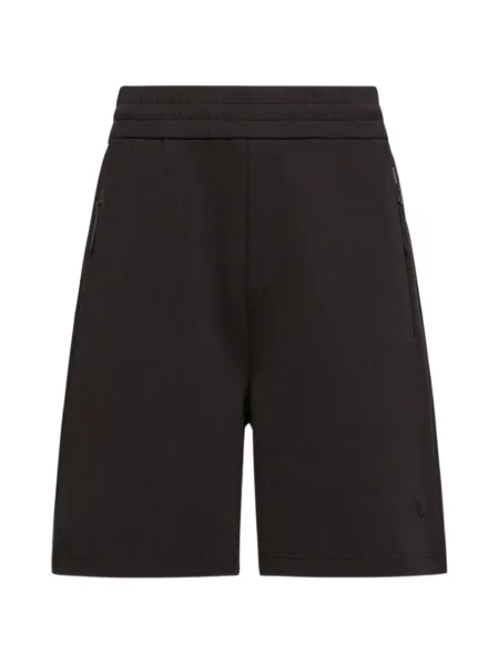 Pantaloni scurți Moncler cu autograf negru