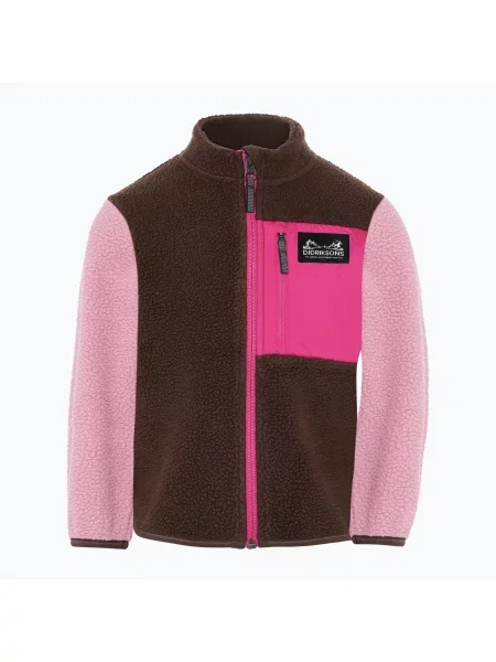 Gyerek polár pulóver Didriksons Antenna 2 Fz oyster pink. Méret: rózsaszín