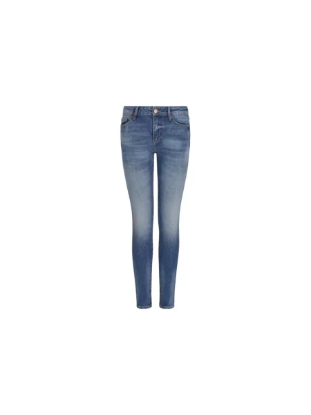 Skinny jeansy skinny Armani Exchange niebieskie