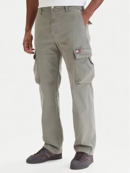 Cargo kalhoty Tommy Jeans khaki