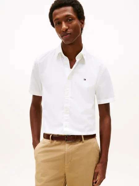 TOMMY HILFIGER Košeľa CORE FLEX' biela