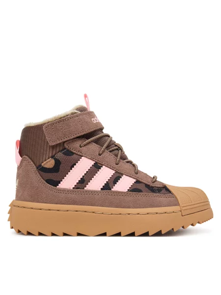 Kotníková obuv adidas Superstar Winter Trek hnědá