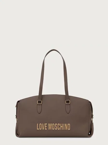 Love Moschino geantă shopper pentru femei cu imitație de piele maro
