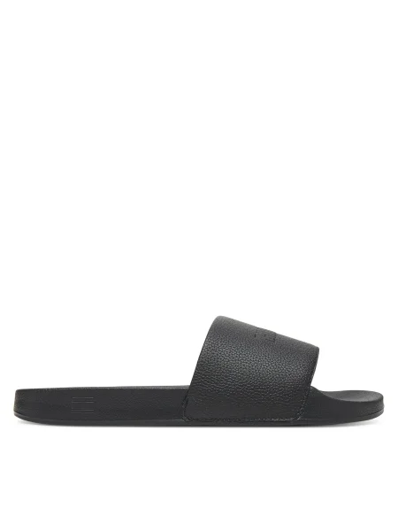 Чехли Tommy Hilfiger TH PRINT TUMBLE POOL SLIDE мъжки черно