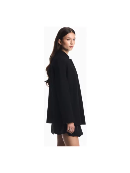 Kurtka koszulowa Emporio Armani wełniana czarna