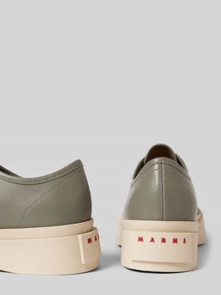Sneakersy ze skóry naturalnej Marni miętowe