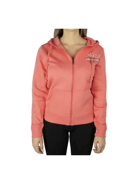 Majica s kapuljačom Skechers ružičasta