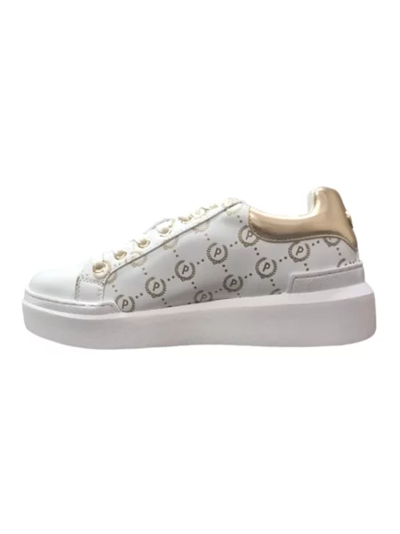 Sneakersy Pollini skórzane białe
