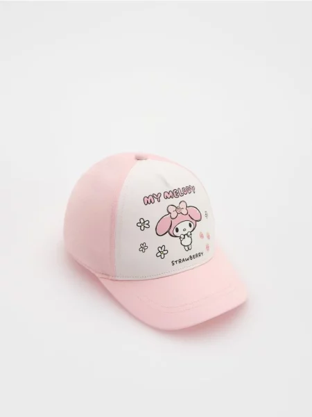 Reserved BABIES` PEAKED CAP roz-pastel roz