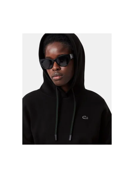 Hanorac Cu Glugă Pentru Femei Lacoste negru