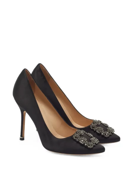 Γοβάκια Manolo Blahnik με αγκράφα μαύρο