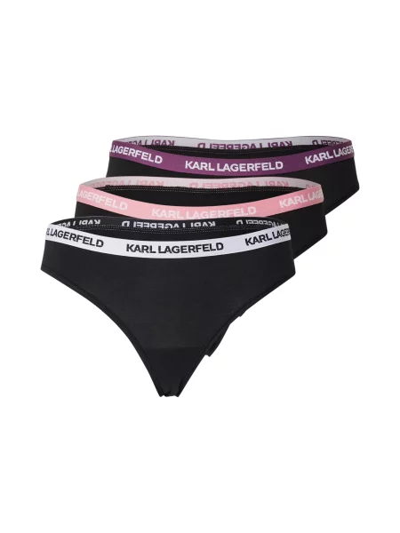 Karl Lagerfeld Tanga lila / roz pitaya / negru alb