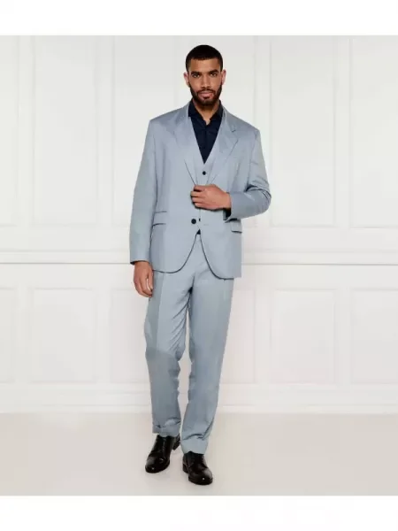 HUGO Costum | Modern fit albastru