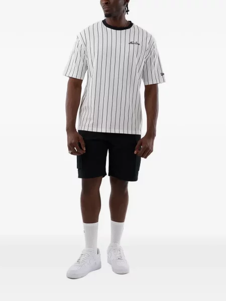 Tricou New Era Cap cu broderie alb