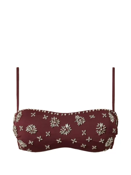 Stras top Twinset cu model floral violet