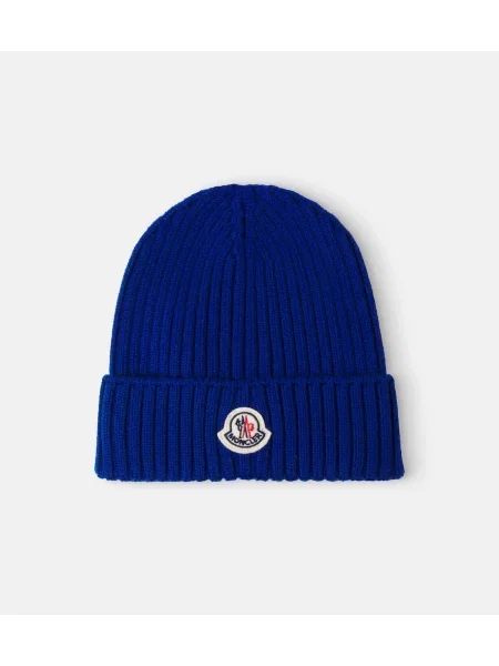 Kepurė Moncler Enfant mėlyna