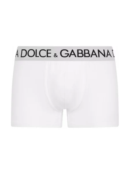 Bokserki Dolce And Gabbana z logo białe
