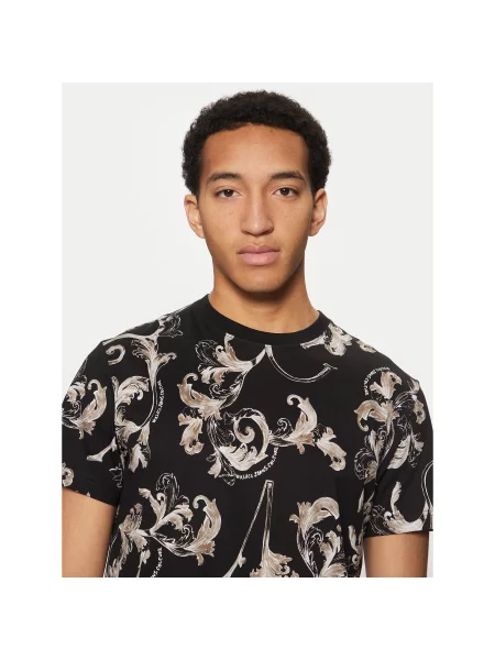 Versace Jeans Couture T-Shirt Slim Fit μαύρο