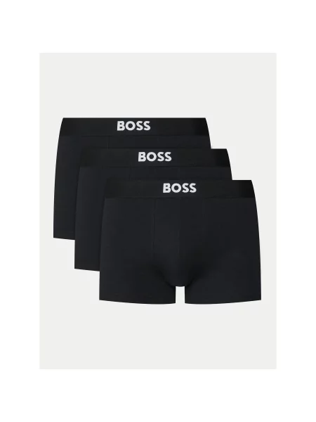 BOSS Boxer trumpikės / balta juoda