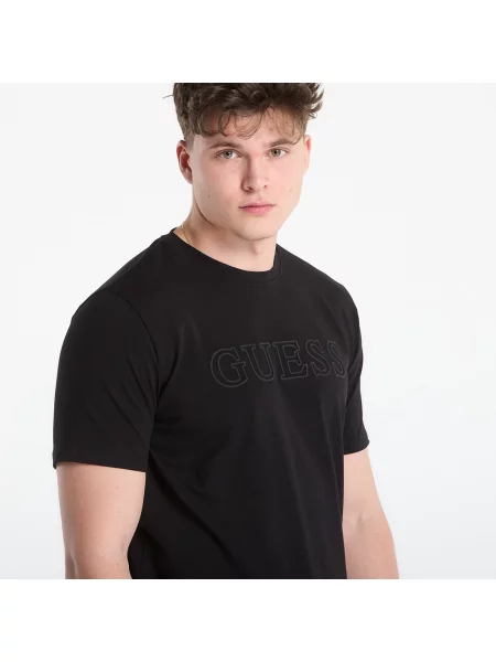 T-shirt GUESS Ss Alphy T-Shirt Jet Black XL czarna