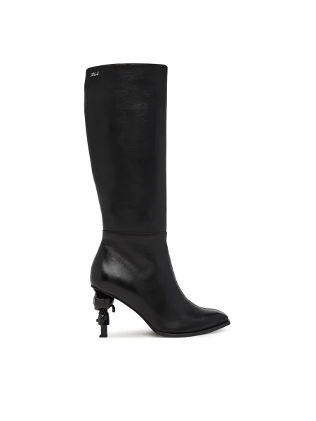 KARL LAGERFELD Csizma fekete