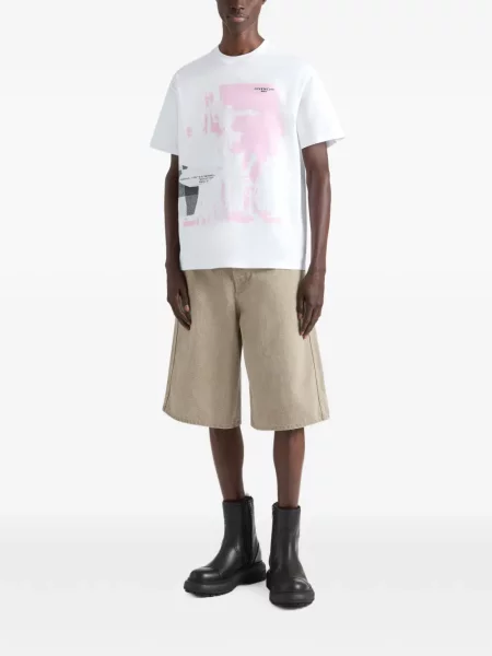 Tricou Givenchy rupți alb