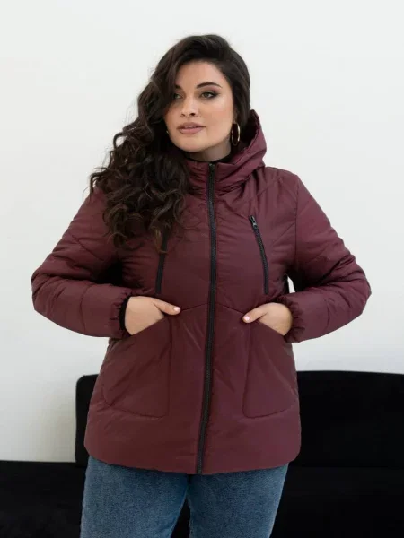 Демісезонна куртка UVENTUM бордовий