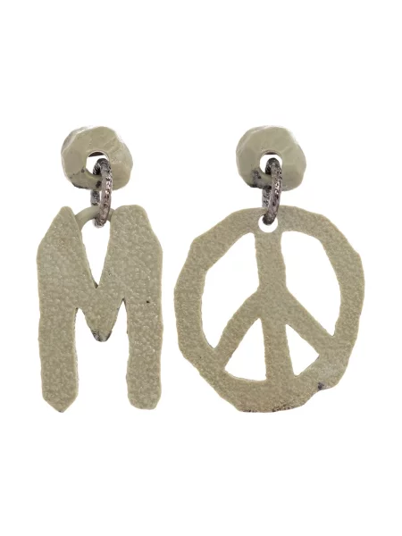 Kolczyki Moschino zielone