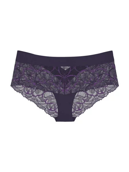 Triumph Majtki Body Make-Up Illusion Lace Shorty Kobiety lila jednolity 38