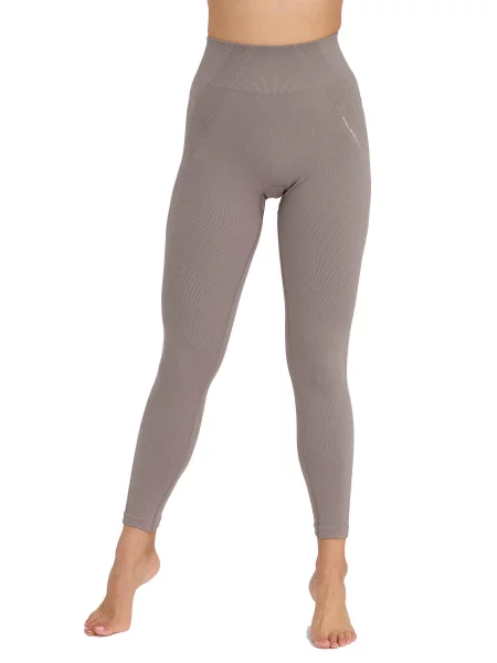 Legginsy z wysokim stanem Brubeck CASUAL beżowe
