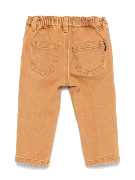 Jeansy dziecięce Moschino brązowe
