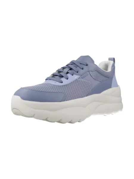 Sneakersy Geox na platformie niebieskie