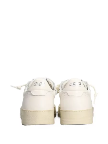 Δερμάτινα sneakers 4b12 λευκό