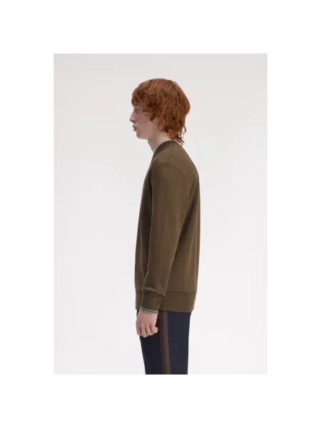 Hanorac crewneck Fred Perry maro