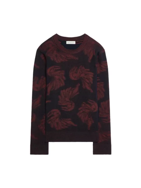 Sweter Dries Van Noten żakardowy