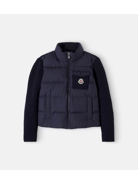 Gyerek pehelydzseki Moncler Enfant kék