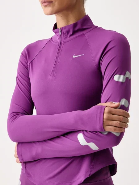 Nike sportos hosszúujjú felső női Tempo Flash Dri-FIT lila