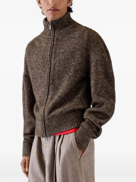 Ζακέτα Jacquemus καφέ