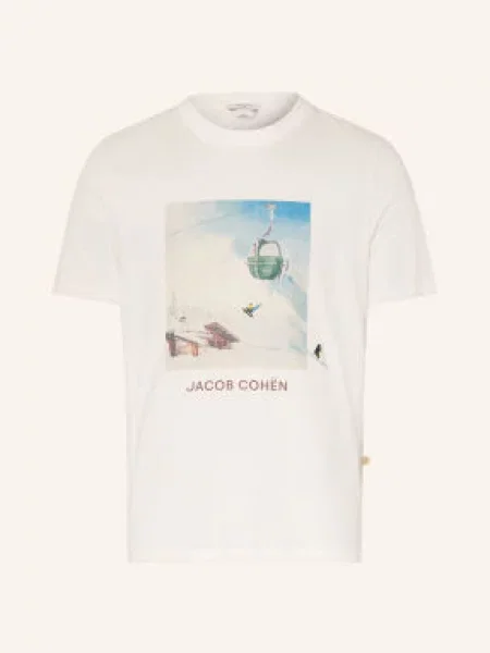 Jacob Cohen T-Shirt weiss niebieska