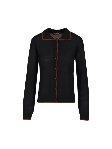 Kardigan Max Mara Studio wełniany niebieski