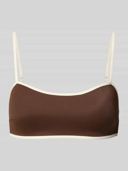 Góra od bikini z kontrastową lamówką model FIA SOLID' Neo Noir