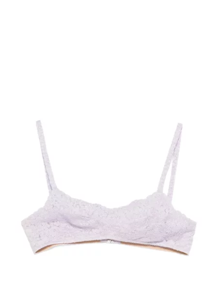 Cropp top Ermanno Scervino cu broderie violet